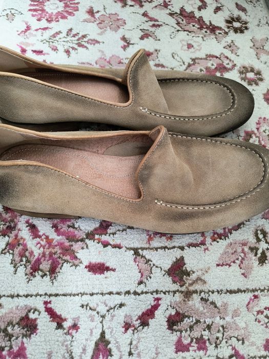 Mocasini Anna Cori piele intoarsa