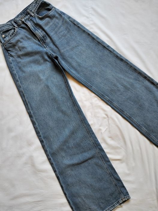 Широки дънки с висока талия Размер 34