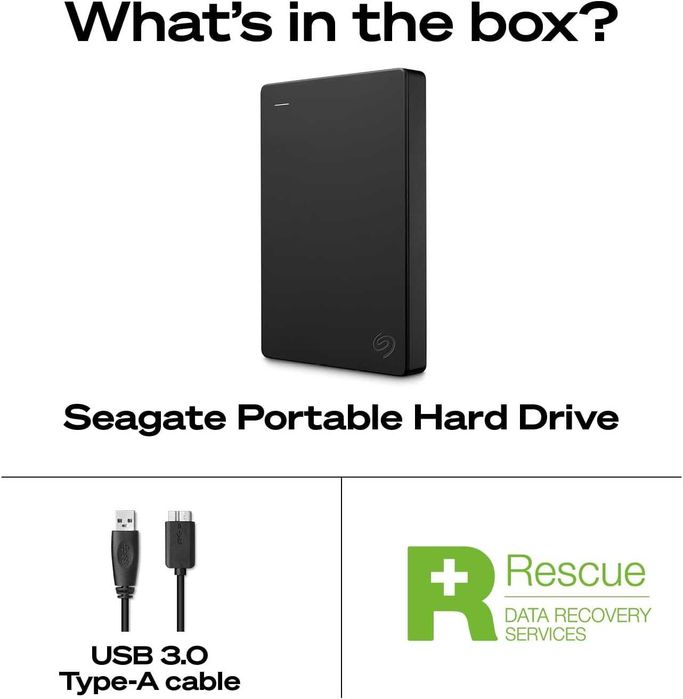 Hdd extern Seagate portable drive 2 tb,negru,sigilat