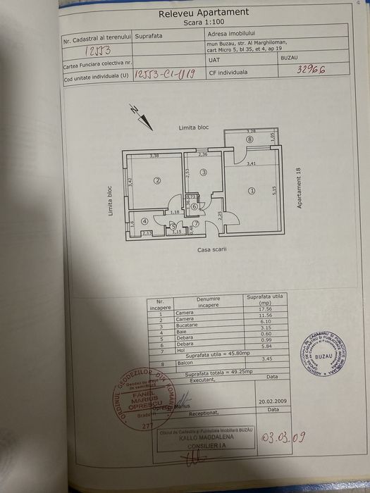 Vânzare apartament 2 camere, cartier Alexandru Marghiloman, Buzău