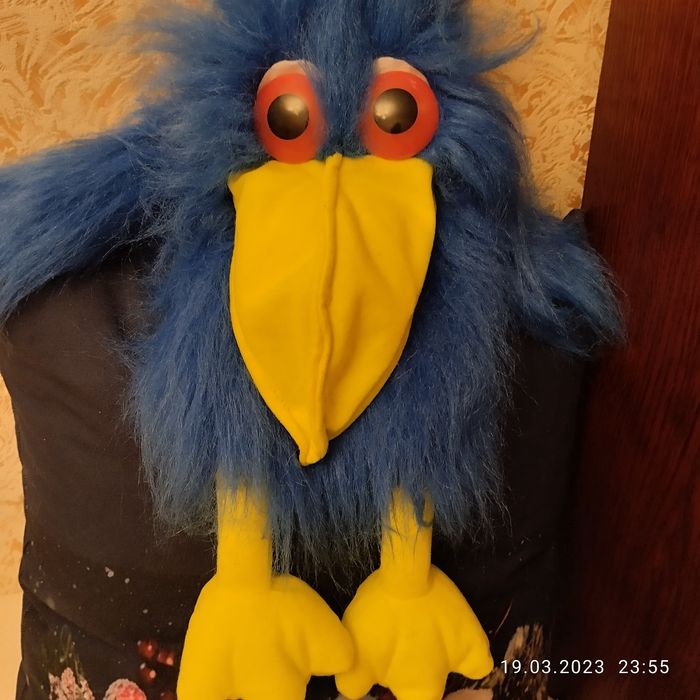 Современная игрушка страшилка Каркуша ( Ворона) из серии Хагги- Вагги