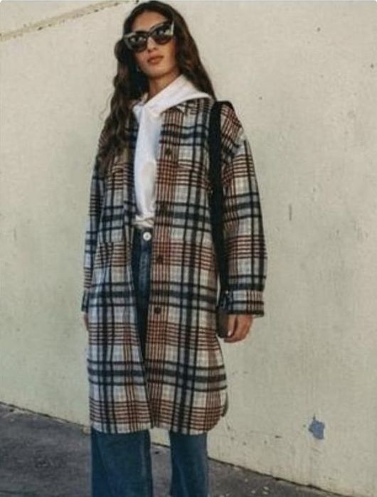 ZARA/ пальто- рубашка