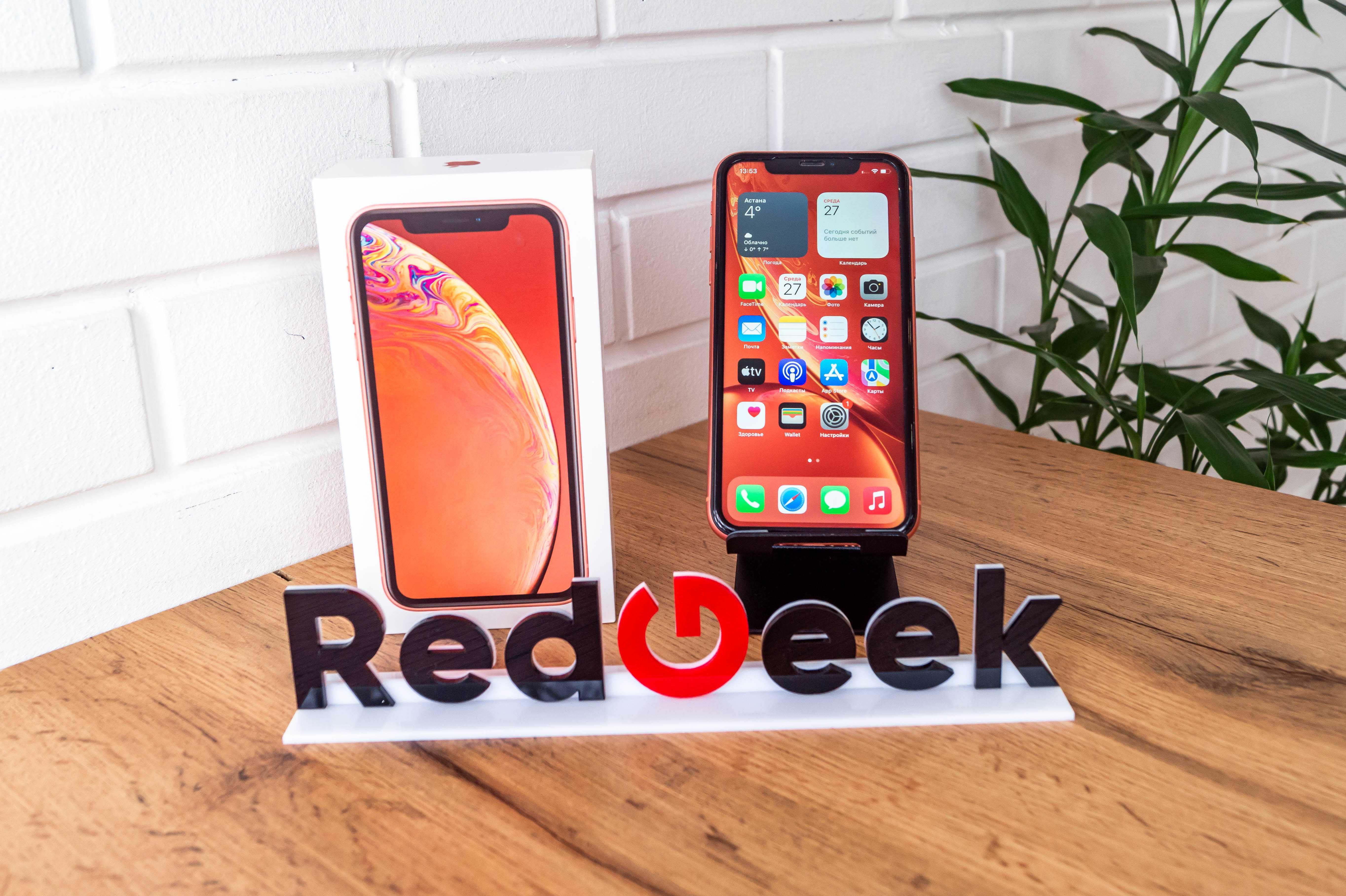 Iphone XR 128 Gb. Цвет Coral. Рассрочка 0-0-12. Магазин Red Geek: 75 000  тг. - Мобильные телефоны / смартфоны Алматы на Olx