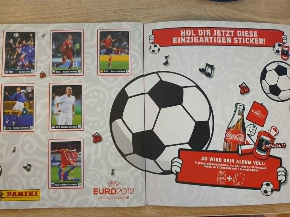 Album Panini Euro 2012, complet.