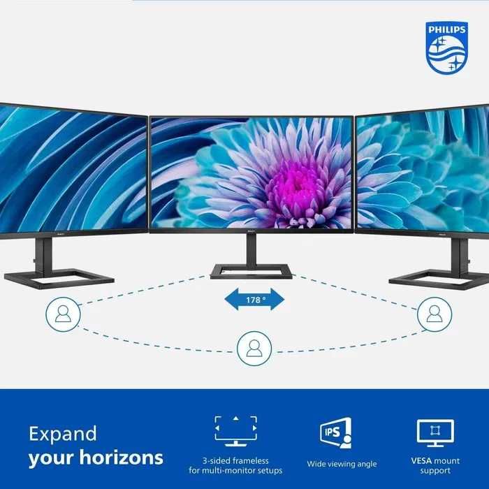 Монитор PHILIPS 288E2UAE 28" 4K UHD 3840x2160 IPS, 120% sRGB, FreeSync