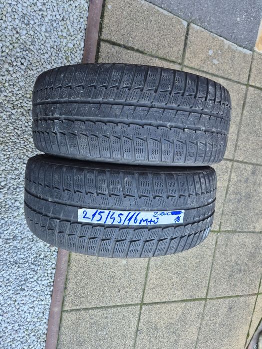 Vând cauciucuri 215/45/16 M+S 2buc imp Germania