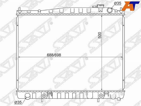Радиатор Nissan Terrano