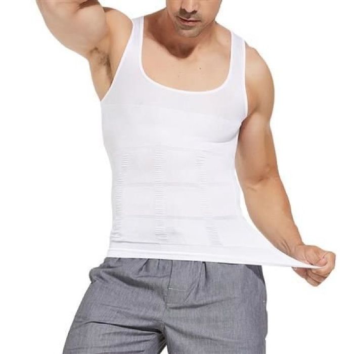 Оформящ потник за вталяване на мъже SLIM FIT - черен или бял