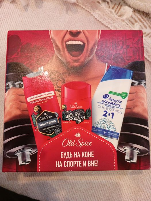 Мужской подарочный набор Old Spice Wolfthorn + Head & Shoulders