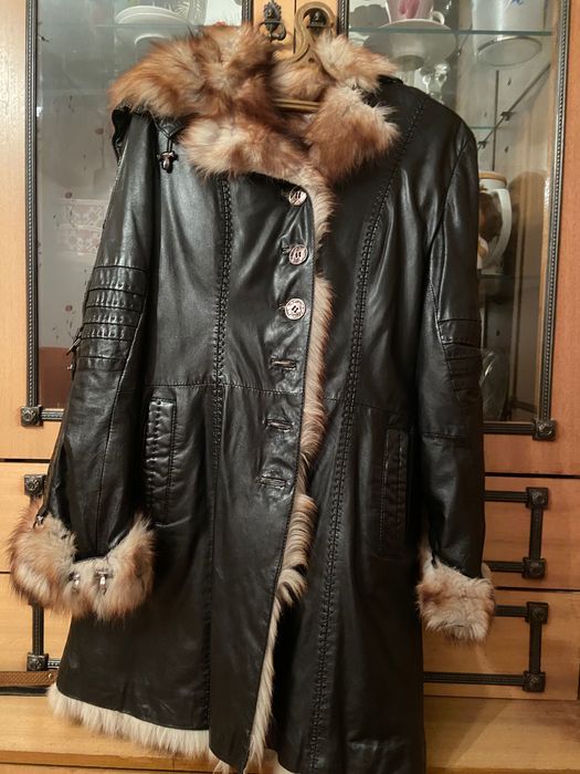 Куртка зимняя кожаная