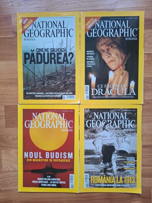 Lot 22 Reviste National Geographic România – Colecție Rară 2003–2007, Primele Ediții