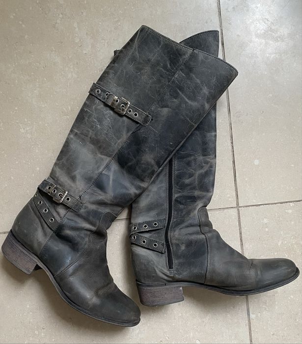 Cizme piele Charles David, made in Italy, 37,5