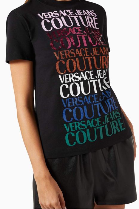 Versace jeans couture нова тениска с надпис