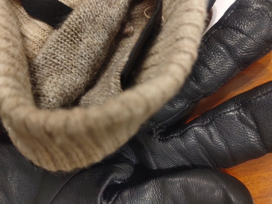 Перча-тки кожан-ые, размер 9, S.