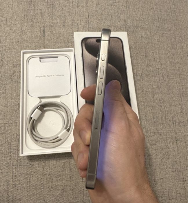 Iphone 15 PRO 128 GB Natural Titanium in garantie