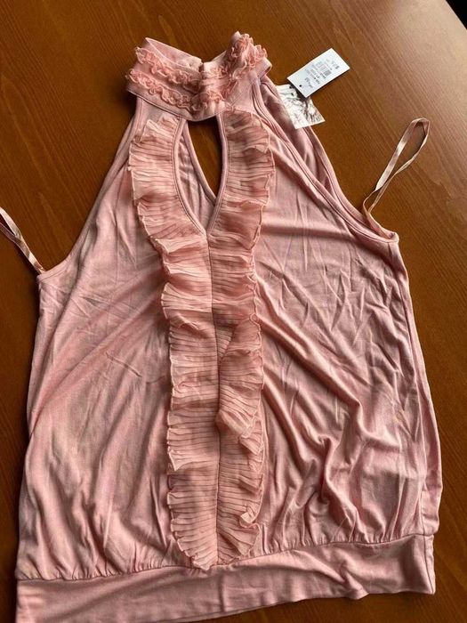 Нов топ потник с дантела, размер М