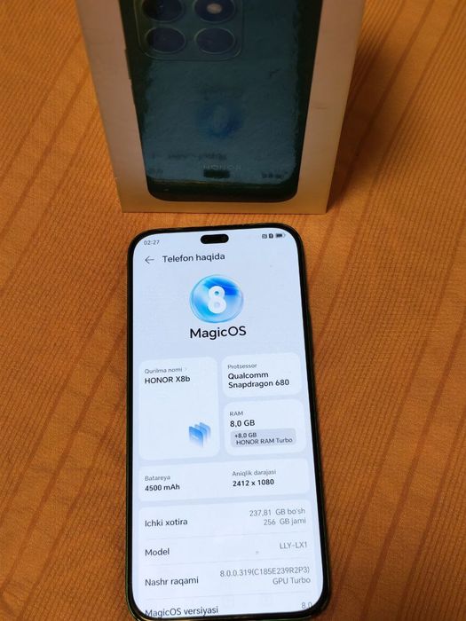 Honor X8b yaxshi telefon