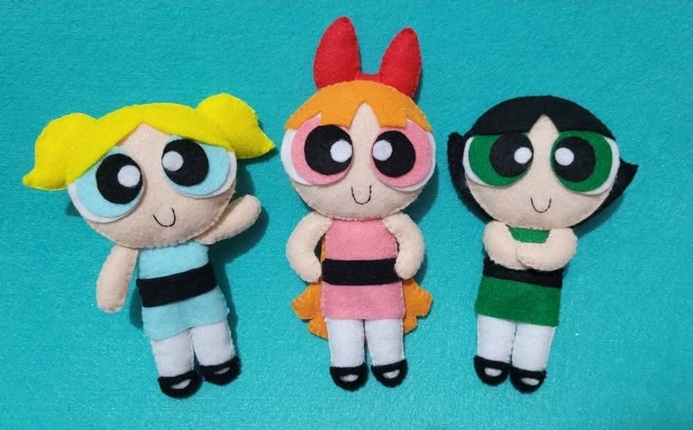 Figurine din fetru pentru lumanari botez/cununie/trusouri
