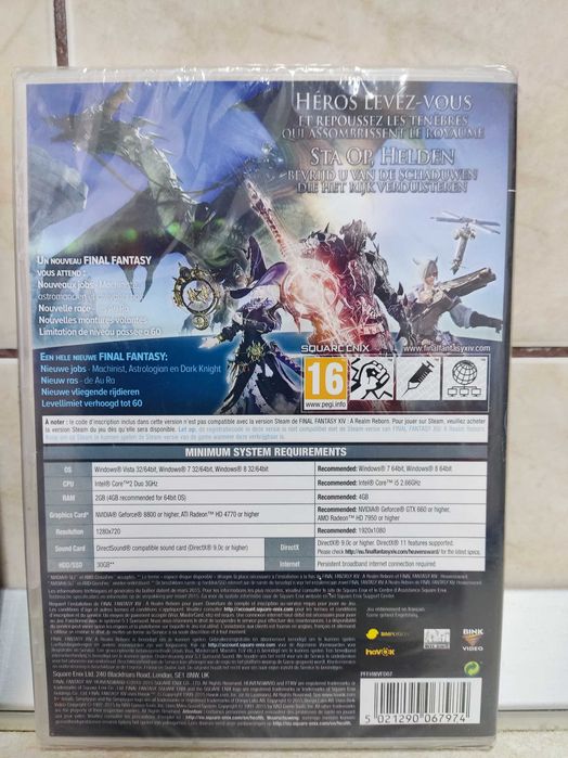 Joc dvd-rom PC HEAVENSWARD final FANTASY XIV Online