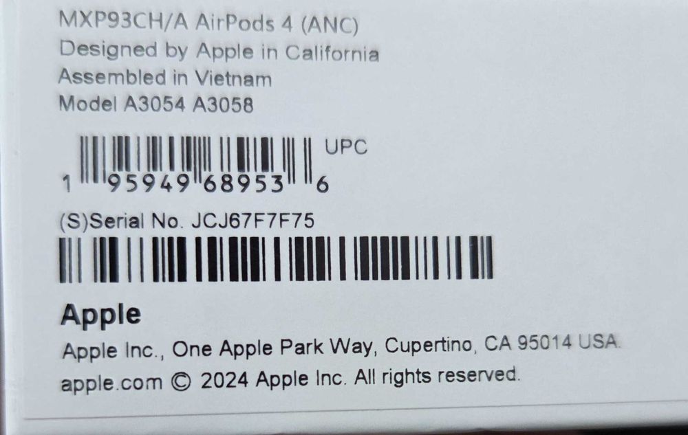 Apple airpods 4 (ANC) 100%Оригинални!.