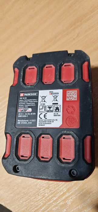 Parkside x20 батерия 4Ah 80Wh