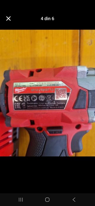 Milwuakee impact M18 FIW2F12