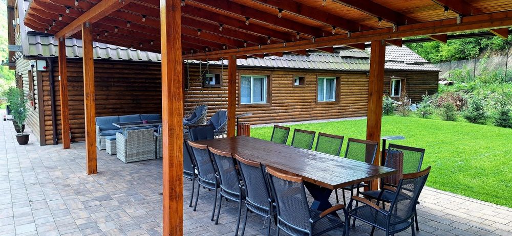 Cabana de inchiriat cu piscina interioara spa ciubar maxim 16 adulti