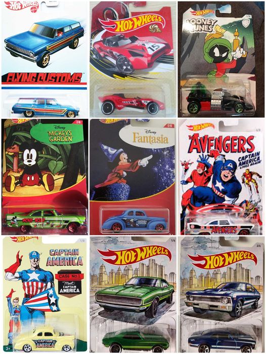 Метални колички Hot Wheels от сетовете LARRY Wood FORZA GRAN Turismo