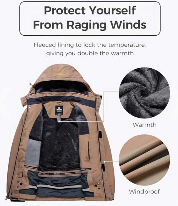 Мъжко водоустойчиво яке за ски Wantdo