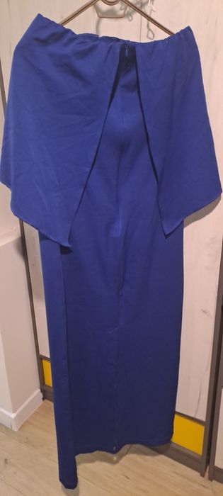 Официална турско синя дълга рокля