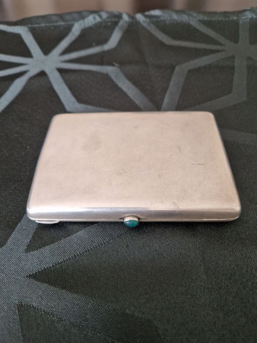 Страхотна рядка антикварна руска сребърна табакера 84