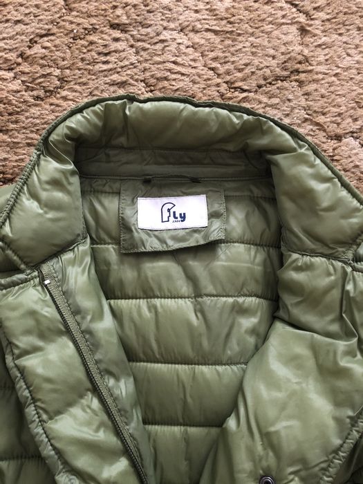 Зелено дамско ватирано яке