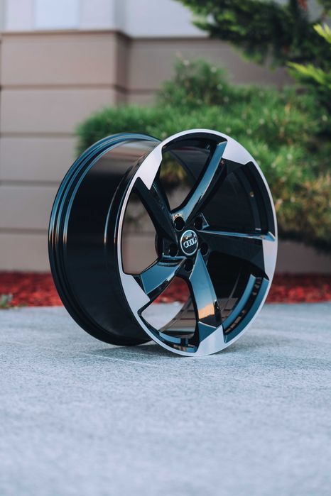Jante Roti Audi R20 5x112 Black A4 A5 A6 A7 A8 Q3 Q5 Q7 Q8 SQ7 SQ8 RSQ8 E-Tron Aliaj Nou