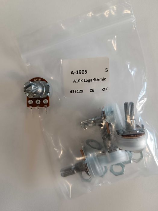 Potențiometru rotativ A10K ohm logaritmic nou pentru volum audio PCB