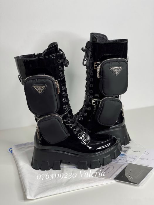 Ghete / bocanci din Piele Naturala - Monolith Combat Boots