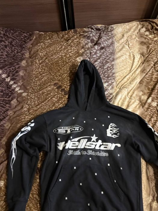 черное худи hellstar