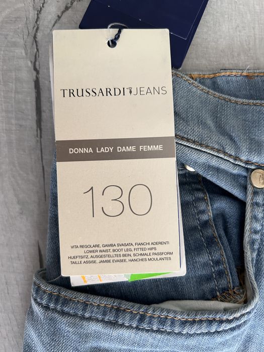 Blugi premium dama Trussardi Jeans, low waist, boot leg (evazati)