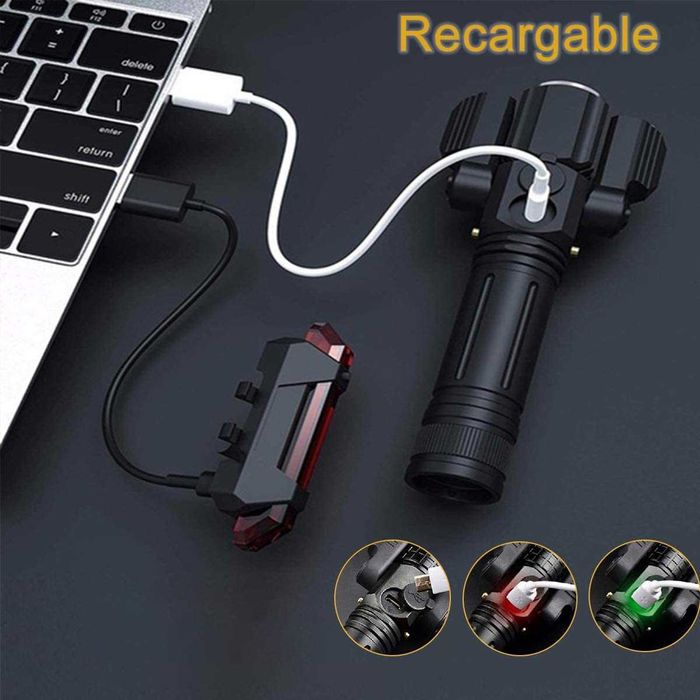 Фар за велосипед, за рибари, ловци, къмпинг, приключения, туризъм