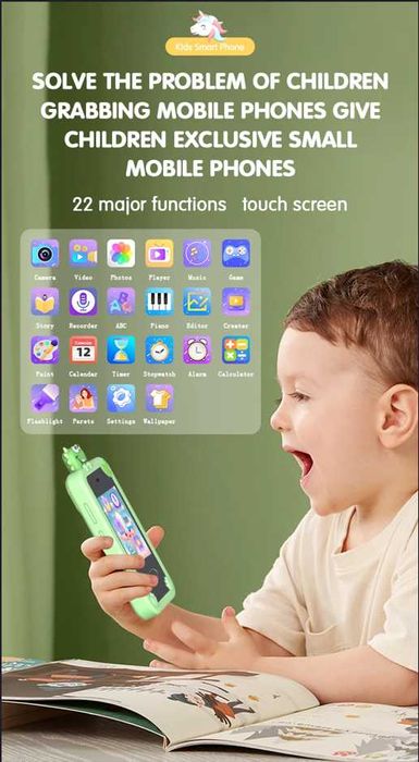 Детски смарт телефон P1 Plus с игри и двойна камера – 2.8″ дисплей