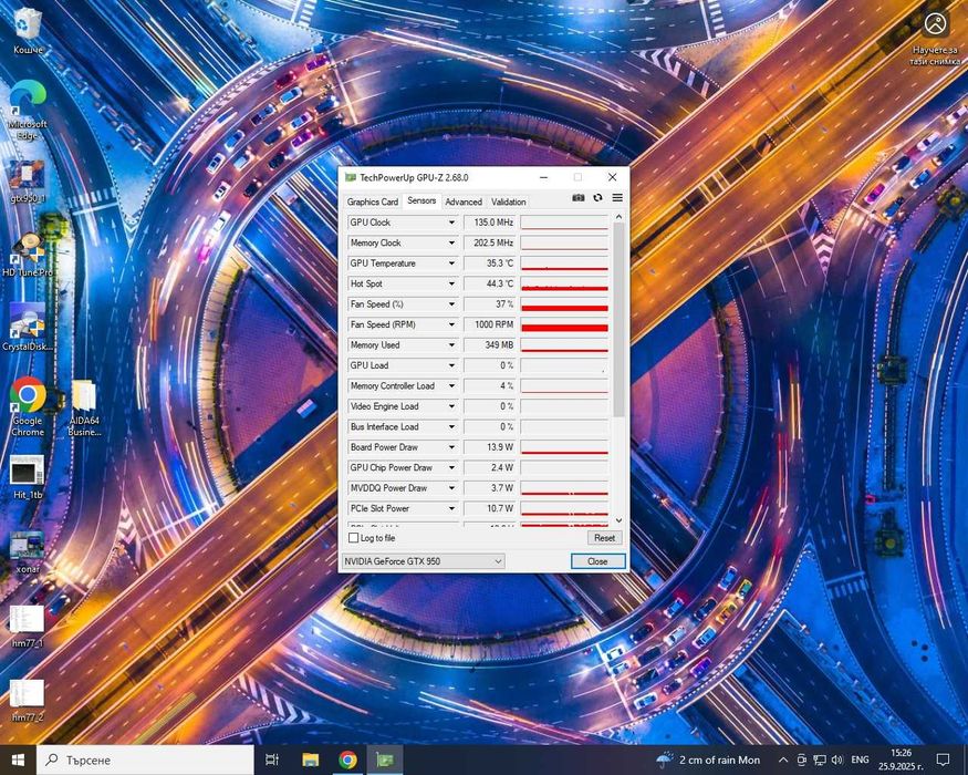 Gainward GTX950 2GB GDDR5, 128-bit, Display Port, HDMI, DVI
