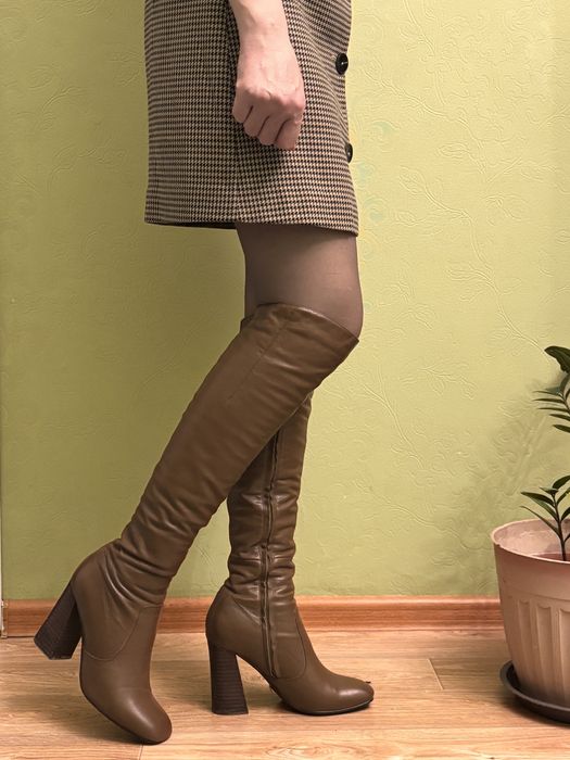 Сапоги женские, кожанные …..