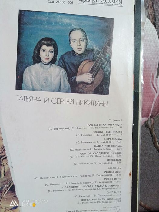 Виниловые пластинки известных исполнителей