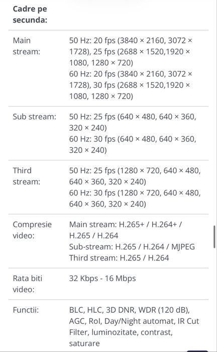 Camera supraveghere IP exterior Hikvision AcuSense DarkFighter DS-2CD2T86G2-4I, 4K, IR 80 m, 2.8 mm, PoE