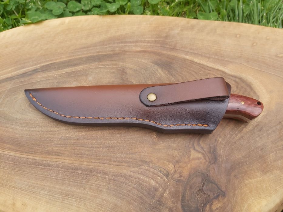 Ловен нож ръчна изработка с кожена кания,фултанг,LN401