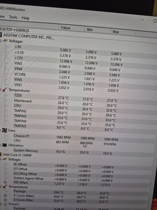 Kit CPU i5, Placa de baza Asus, 32 Gb Ram DDR4