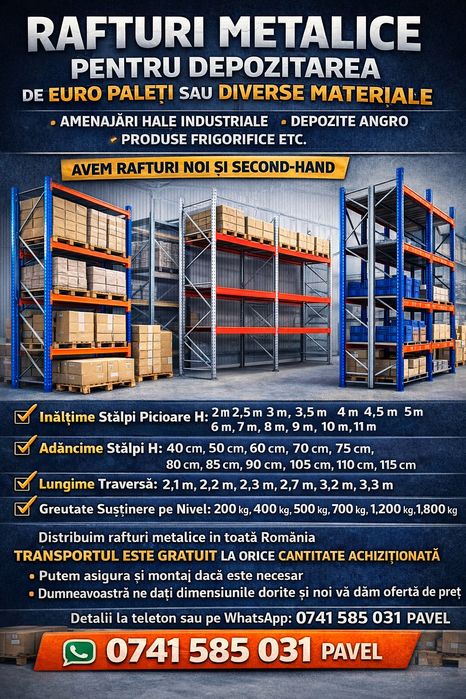 Rafturi metalice industriale 353x755