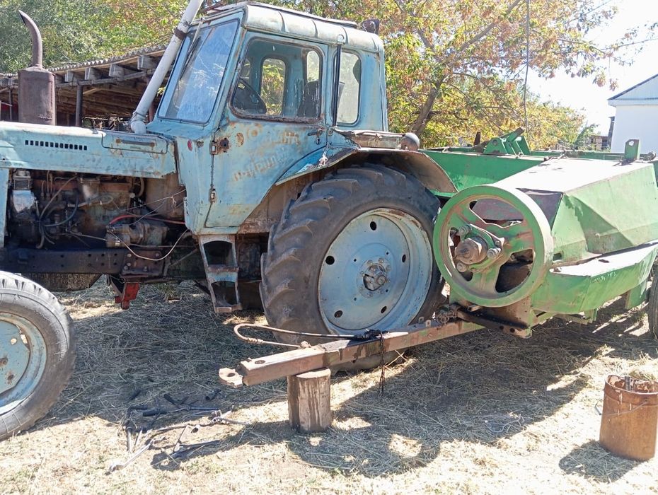 Трактор МТЗ 80, пресс,тырма,соқа,двухбруска косилка.