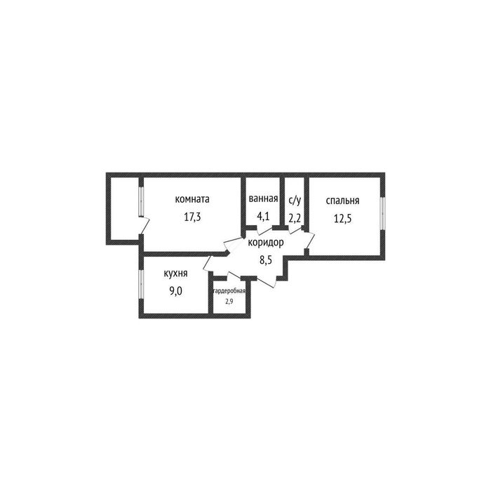 р-н Аэропорт, 2-комнатная