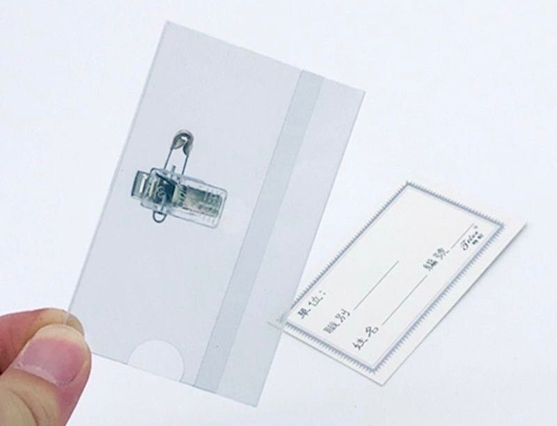 Бейджик c зажим и булавкa 90х60 (Оптом c доставкой)