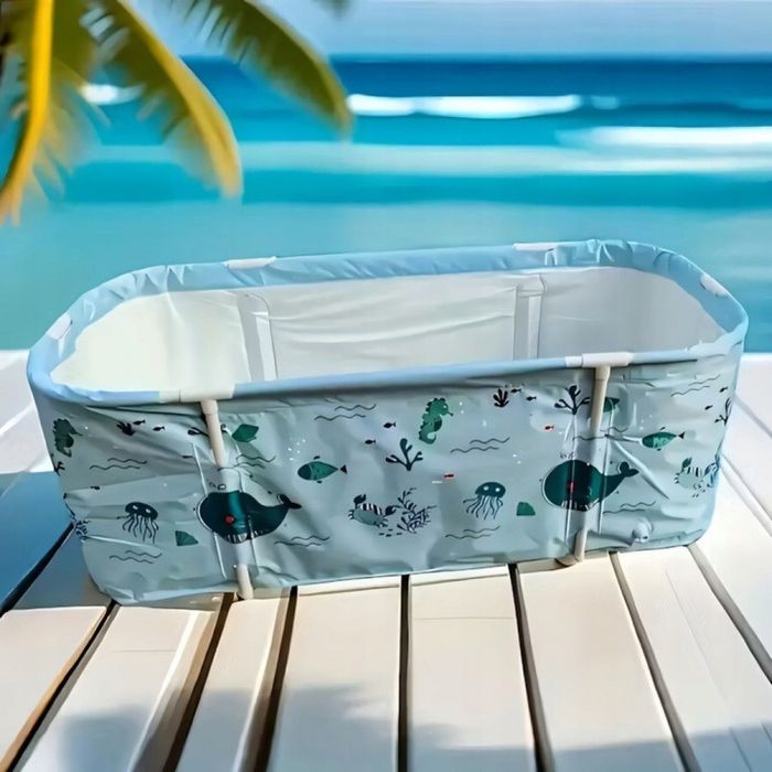 ХИТ!Сгъваема  преносима вана XXL с възглавница и топлоизолация